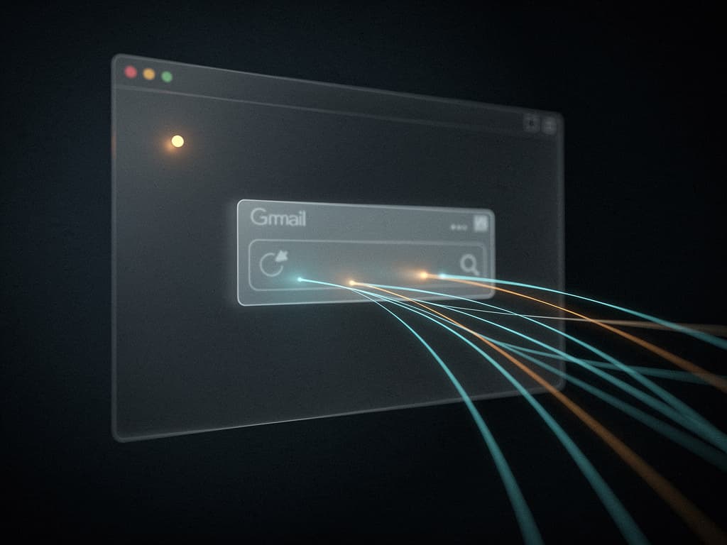 Capture: outreach messages being tracked with cyan link lines